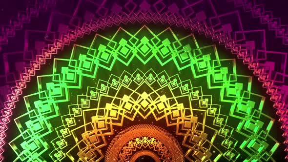 Mandal 4K Abstract VJ Motion Background ||  Free VJ Loops -Trippy Psychedelic Visuals