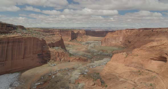 Clouds drift over Canyon de Chelly National Monument