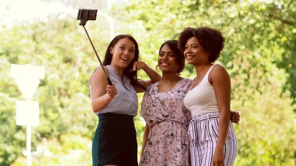 Women or Bloggers Recording Video By Smartphone 97