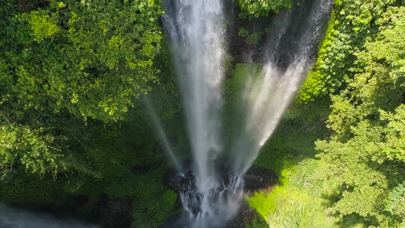 Beautiful Tropical Waterfall BaliIndonesia