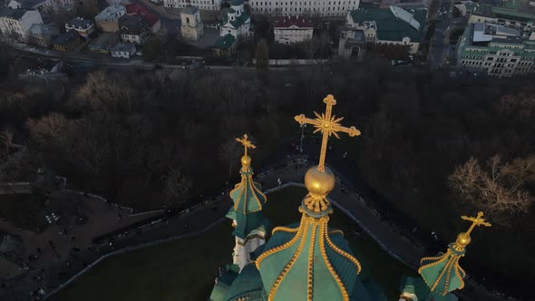 Aerial View From a Drone of St