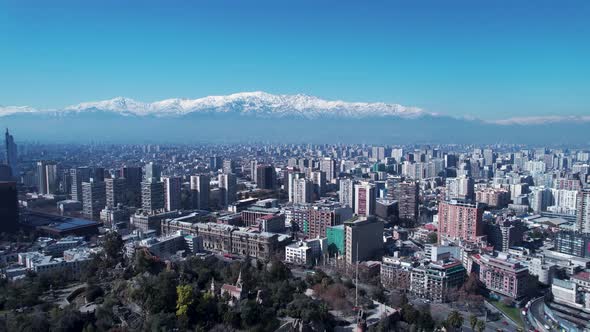 Downtown of Santiago capital city of Chile South America country.