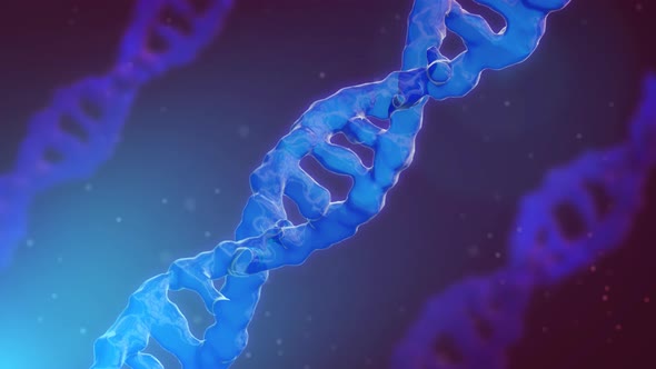 Dna Strand 4K Loop Animation