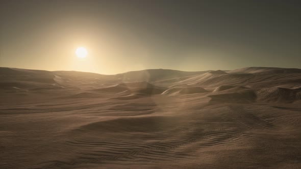 Beautiful Sand Dunes in the Sahara Desert