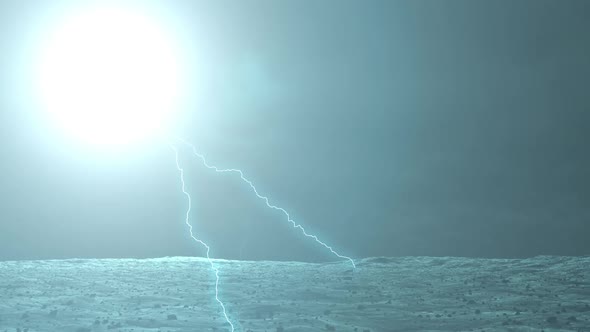 Lightning Strikes During A Super Thunderstorm alt