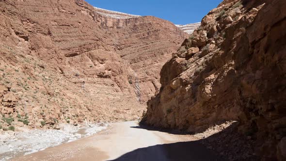 drive off-road canyon gorge morocco