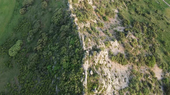 Aerial View of Mountainous Landscape in Pancorbo, Burgos, Castilla y Leon, Spain.