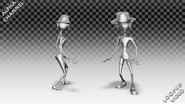 Silver Man and Woman - Dance Style Pack alt