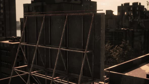 Roofs of Abandoned Ghost Town