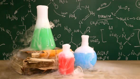 Dynamic chemical reaction in the school laboratory