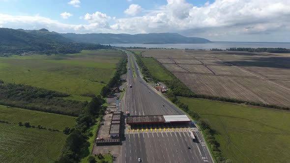 Highway aerial shoot.