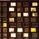 The exterior of a modern apartment block at night - VideoHive Item for Sale