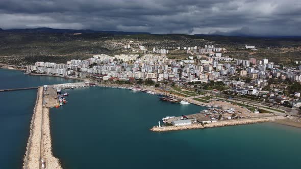 Harbor on Antalya City Coast