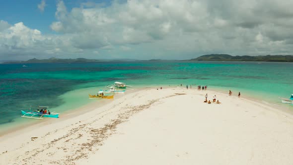 Tropical Island with Sandy Beach