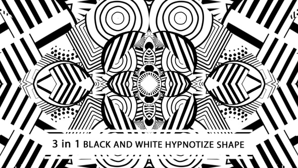 Black And White Hypnotize Shape