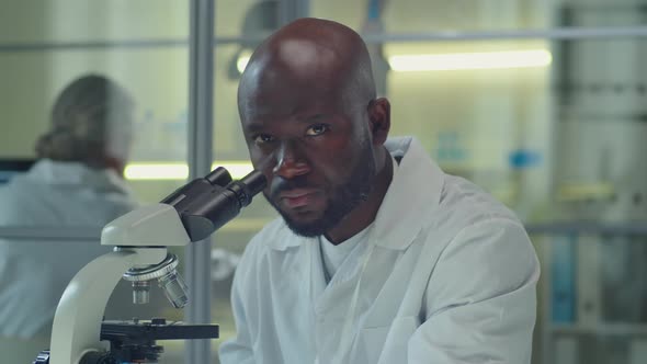 Portrait of African American Scientist in Laboratory