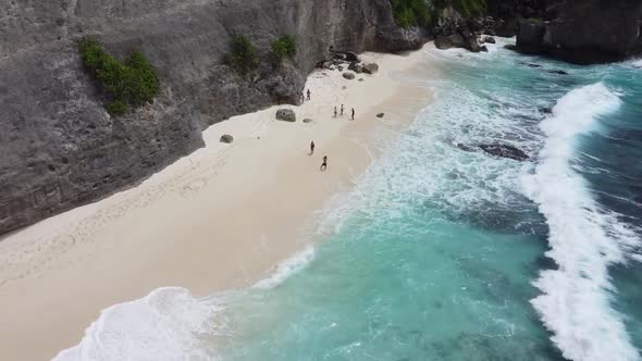 beautiful view of diamond beach on Nusa Penida Island, Bali