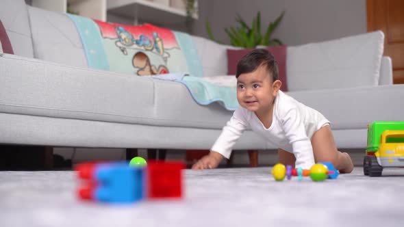 Crawling baby.