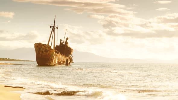 Shipwreck near Gythio Greece