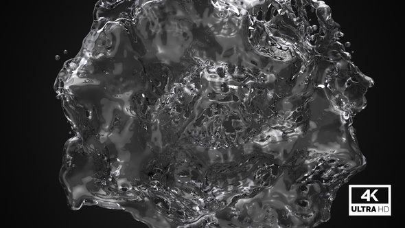 Pure Water Drops and Splashing alt