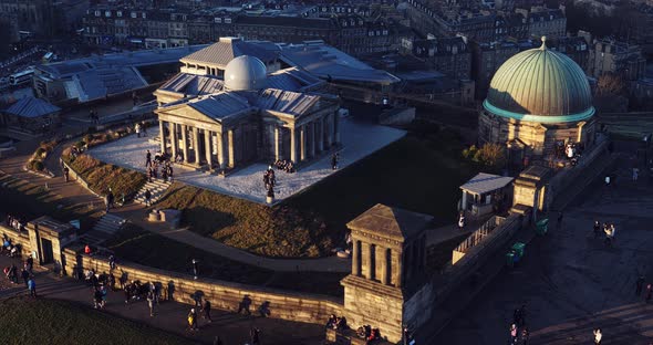 Observatory on top of Calton Hill in Edinburgh