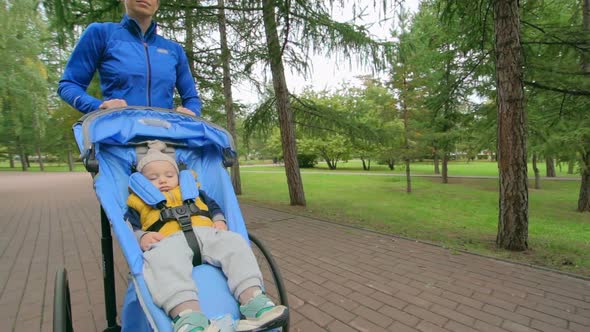 Sweet Dreams in Jogging Stroller 