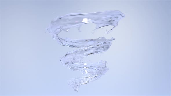 Water spiral look like tornado movement alt