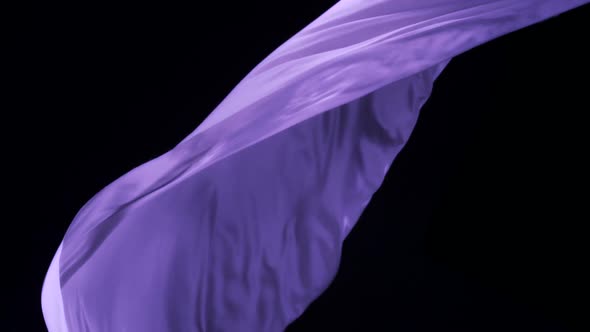 Flowing purple cloth, Slow Motion