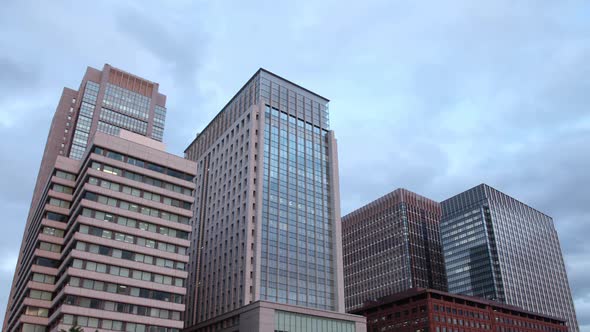 Buildings and Clouds Twilight Time Lapse alt