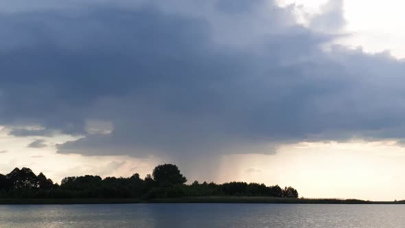 Rain Clousd Over Summer Lake