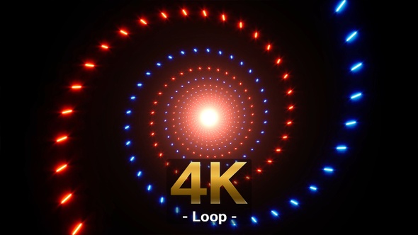 Glow Red and Blue Spiral Light alt