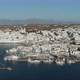 Paros island, Naousa cityscape, old and new port aerial drone video footage - VideoHive Item for Sale