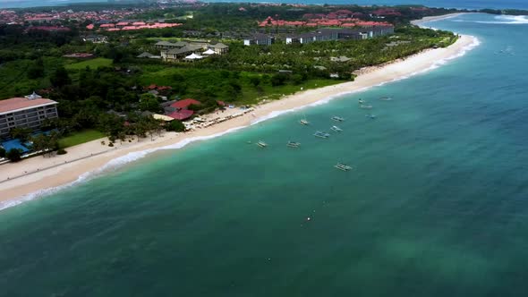 2.7K Bali Nusa Dua Beach Aerial