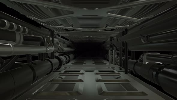 Spaceship Tunnel 4k