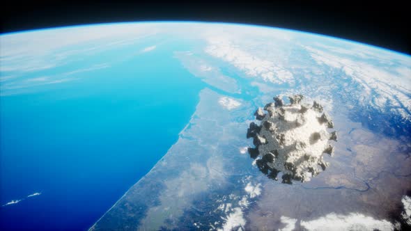 Coronavirus COVID-19 on the Earth Orbit alt
