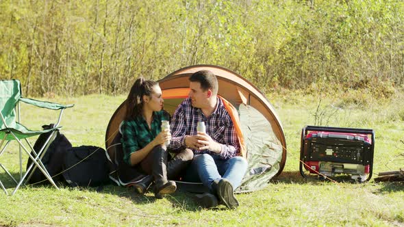 Young Boyfriend Sharing a Story with Her Girlfriend