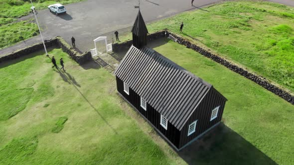 The Black Church Of Budir Iceland