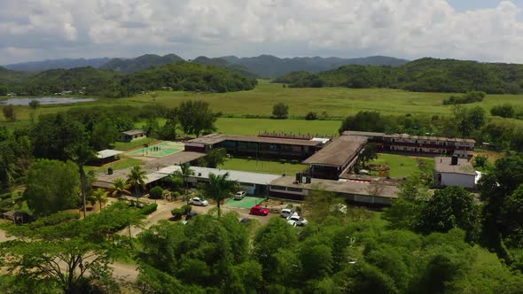 Drone Orbits Right over Building in Jamaica