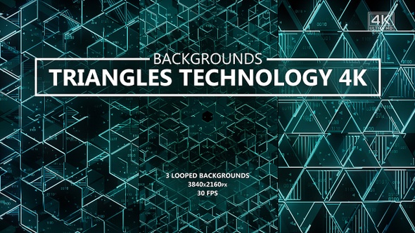 Triangles Digital Data Technology Backgrounds