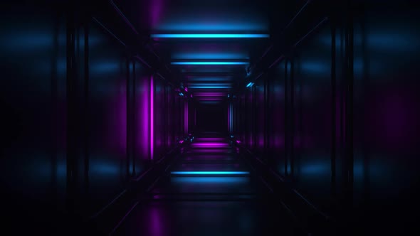 Flickering Neon Tunnel Loop