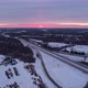 Sunsetting Over Kentucky Highway Drone - VideoHive Item for Sale