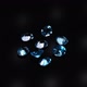 Natural Blue Topaz Gemstones on the Dark Background Turning Table - VideoHive Item for Sale