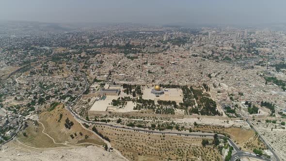 Aerial view of Jerusalem