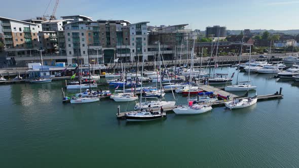 The Poole Yacht Marina, A Quay in a Coastal Fishing Town in the UK