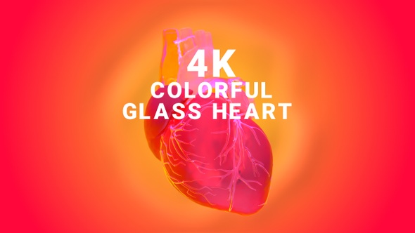 Colorful Glass Heart