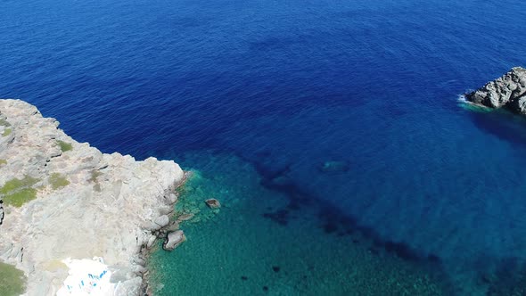 Village of Seralia on the island of Sifnos in the Cyclades in Greece