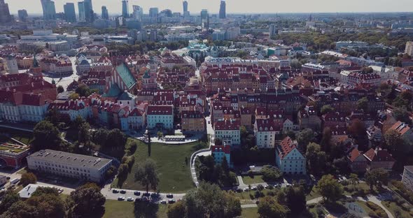 Aerial View Of Warsaw