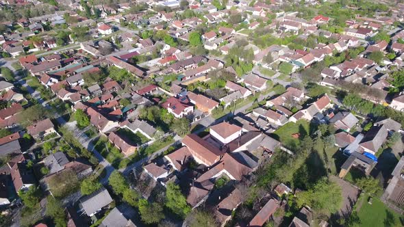 Aerial Footage Of A Suburb