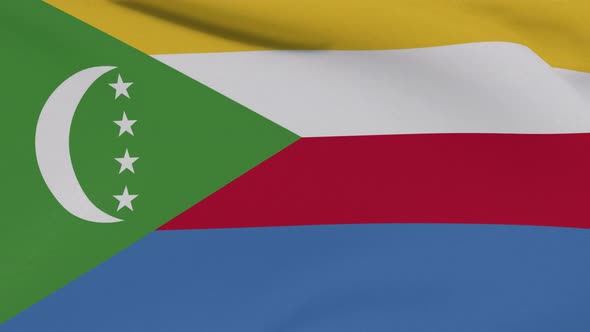 Flag Comoros Patriotism National Freedom Seamless Loop