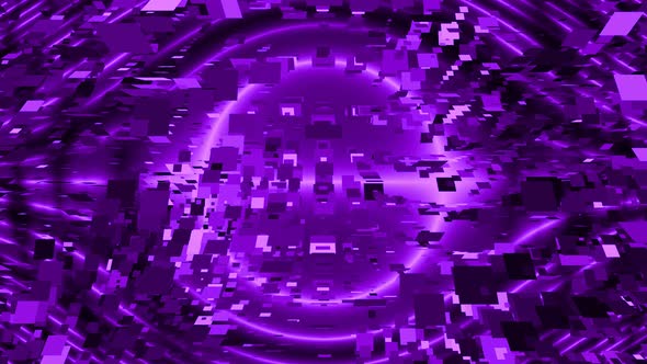 4K Purple Blockchain Data Background Seamless Loop alt